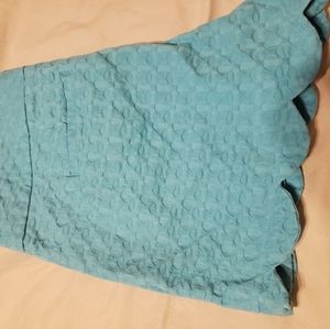 Crown and Ivy Blue Scalloped shorts (3.5 inseam)